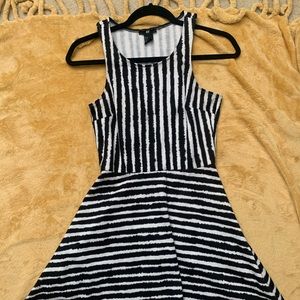 Black and White striped H&M dress
